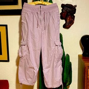 Free People Fly Away Parachute Lilac Cargo Pants Size 8